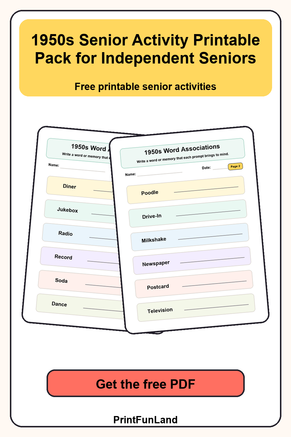 1950s Senior Activity for Independent Seniors Pinterest preview