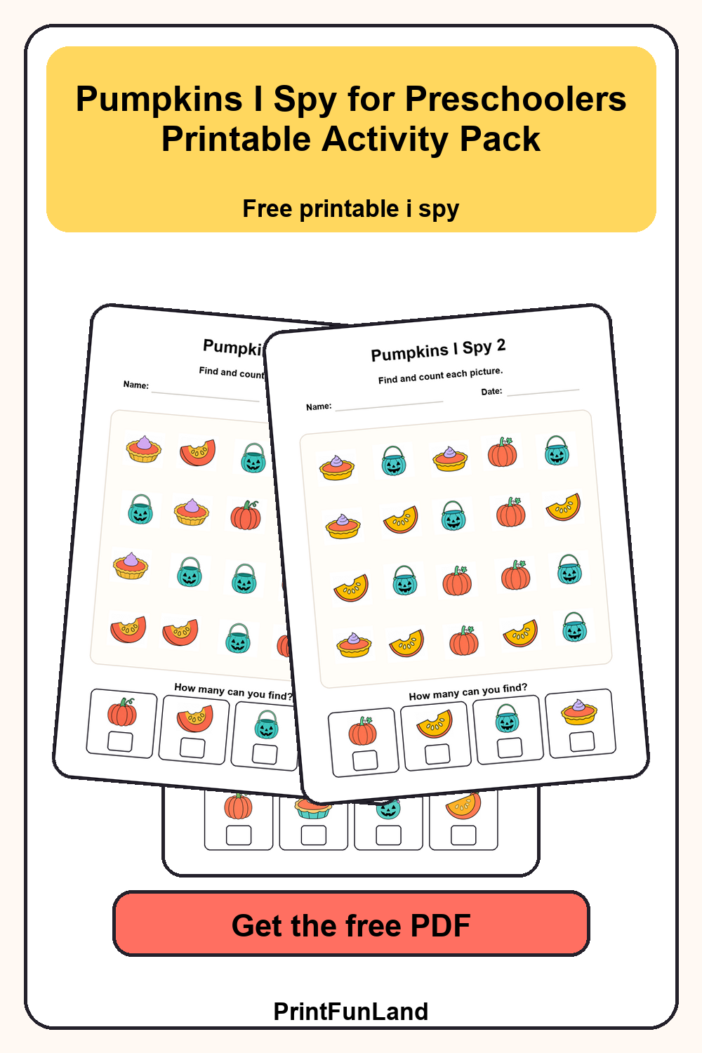 Pumpkins I Spy for Preschoolers Pinterest preview