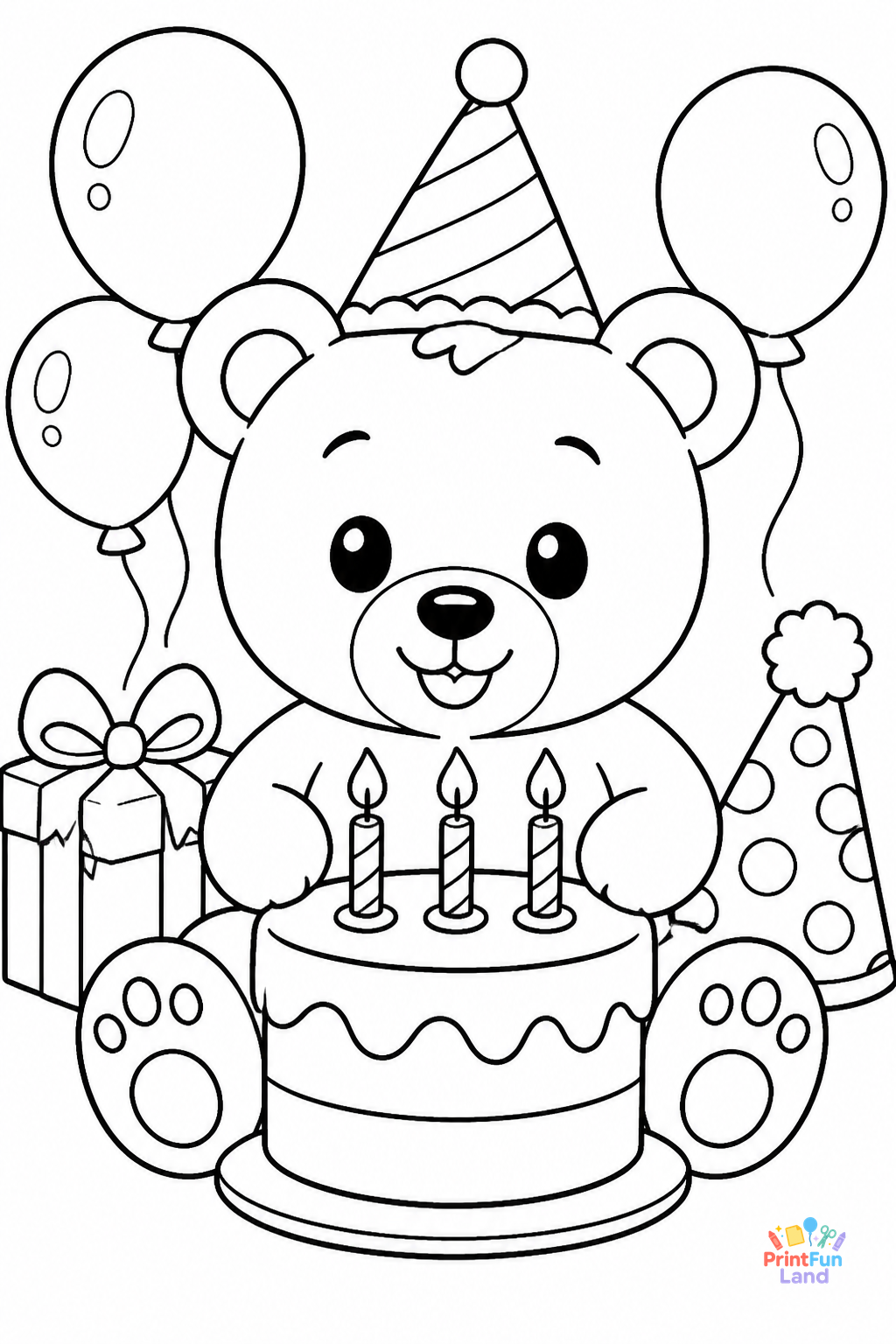 Birthday Coloring Pages for Preschoolers printable page 7