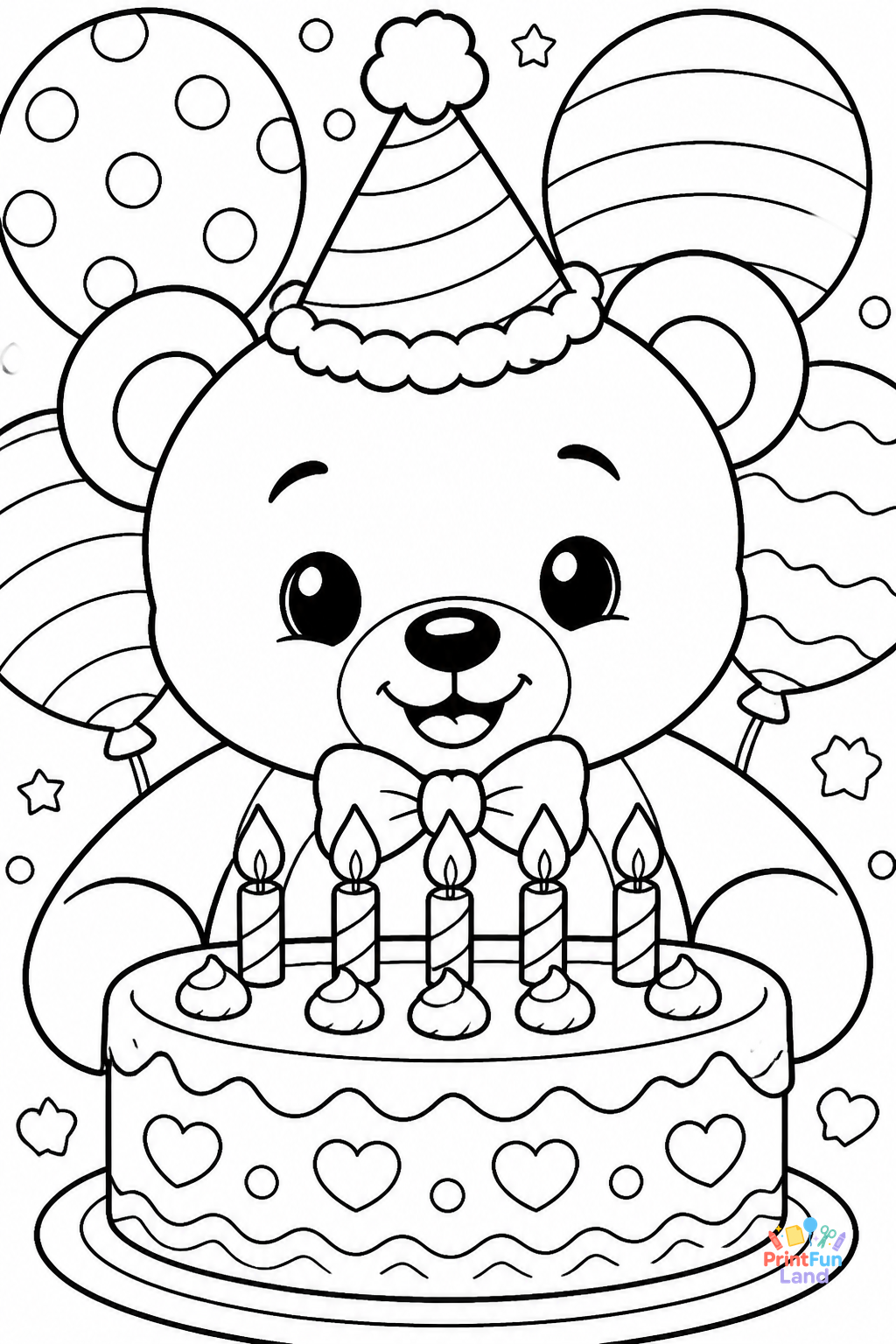 Birthday Coloring Pages for Preschoolers printable page 6