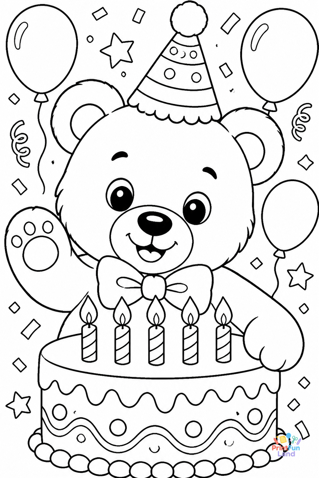 Birthday Coloring Pages for Preschoolers printable page 12