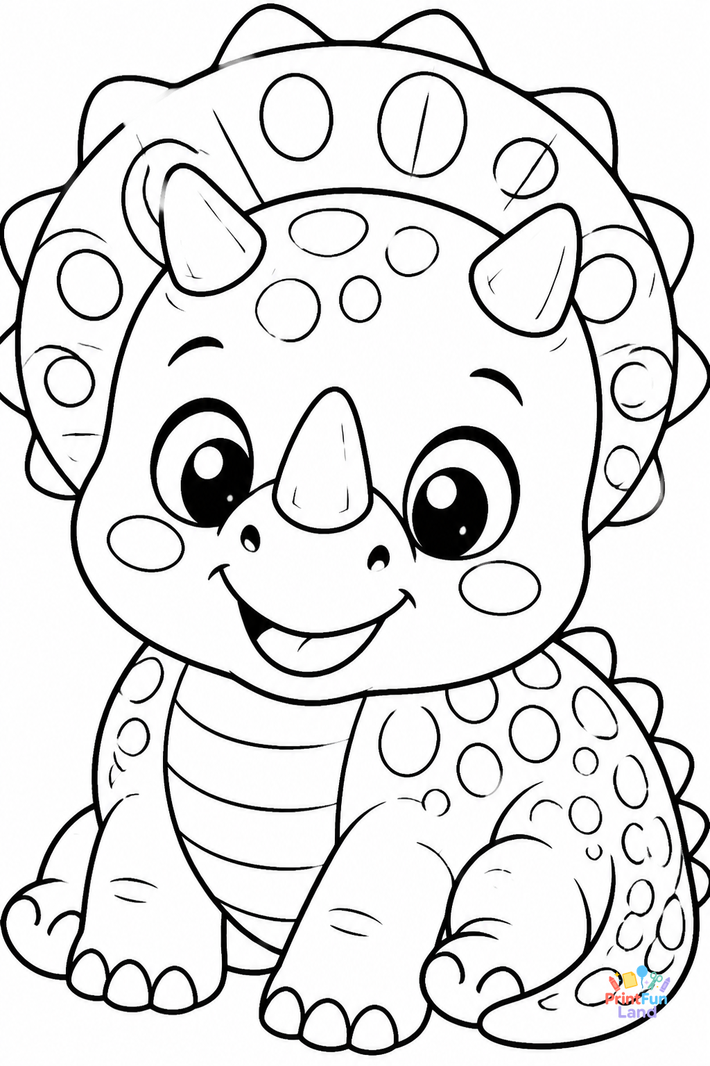Baby Dinosaurs Coloring Pages for Preschoolers printable page 6