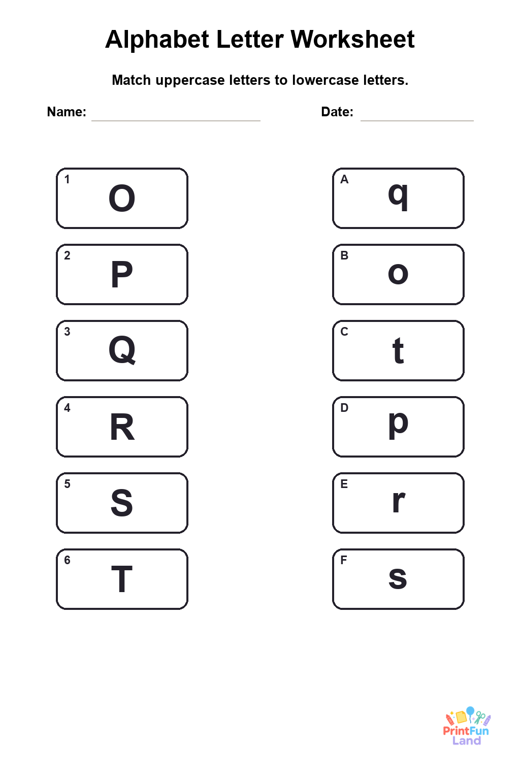 Alphabet Worksheets for Preschoolers printable page 10