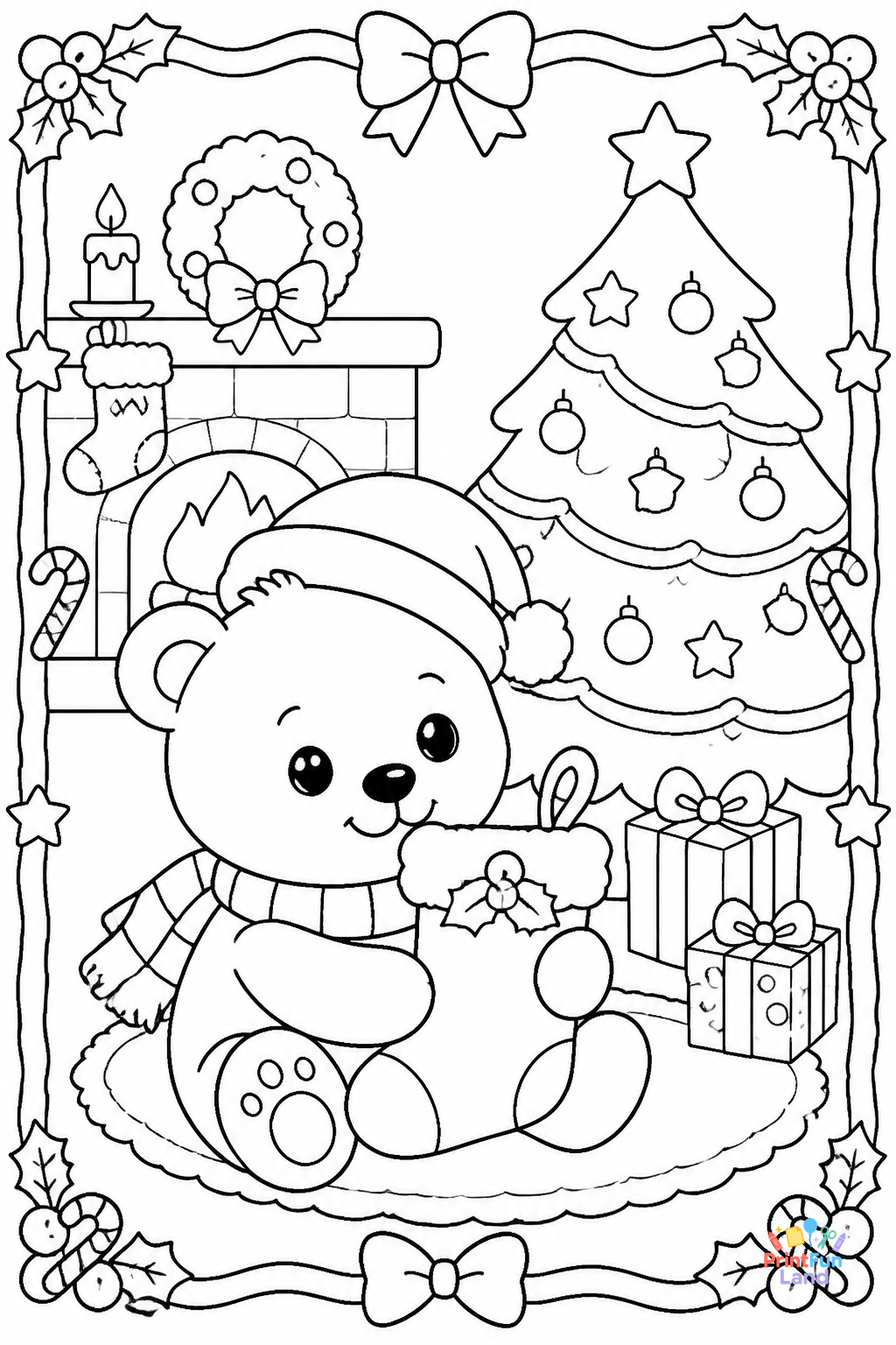 Christmas Coloring Pages for Preschoolers printable page 8