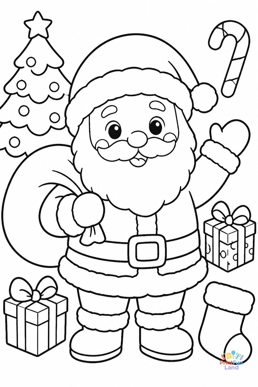 Christmas Coloring Pages for Preschoolers printable page 7