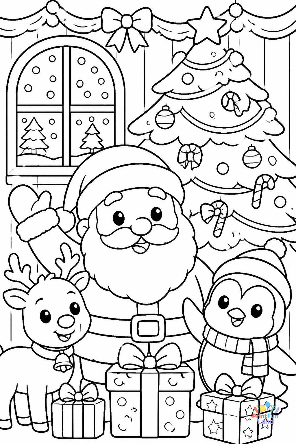 Christmas Coloring Pages for Preschoolers printable page 11